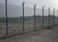 Spike Top On The PE Coating Anti Climb Security Fence