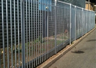 D Type Q235 Steel Palisade Fence Panels 2700mm Height