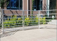 PVC Coated 6 Rails 6ft Metal Corral Fence Livestock Fence Panels