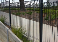 Powder Coating Roll Top 1800mm Welded Mesh Fence With Square Post