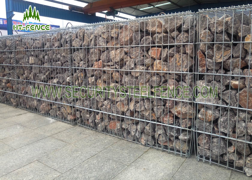 Heavy Duty Welded Decorative Gabion Baskets 5.0mm Wire With 75 × 75mm Hole