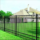 Metal Galvanized Picket Wrought Iron Fence Modern