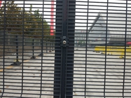 Grey Clear View 358 Security Fence Anti Climb Square Post Type