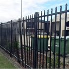 Tubular Steel Galvanized Wrought Iron Fence For Garden