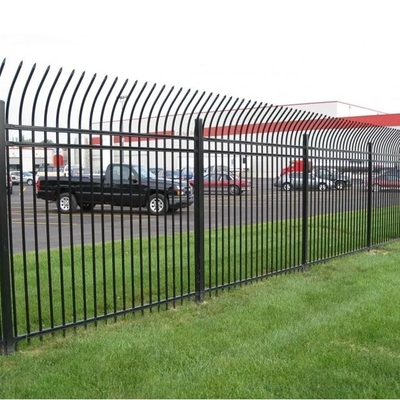 Tubular Steel Galvanized Wrought Iron Fence For Garden