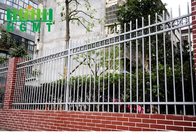 Ornamental Galvanized Wrought Iron Steel Picket Fence For Garden