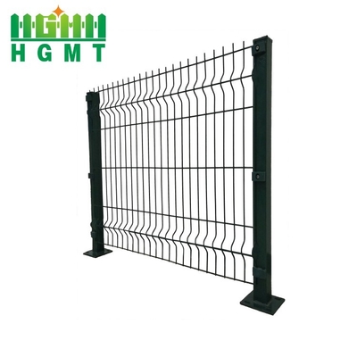 50x100mm 4.0mm 3D Fence Welded Wire Mesh Green Panel Bending Curved Fence Outdoor Garden With Post