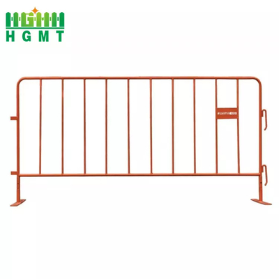 Traffic Fence Metal Crowd Control Barricades Heavy Duty Movable 1.1*2.1m