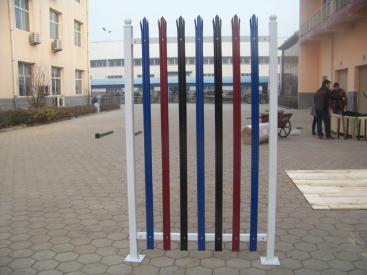 Decorative Pvc Coated Galvanised Steel Palisade Fencing Garden Europe