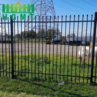 Iso9001 Tubular Steel Fence Garden Picket Top Durable