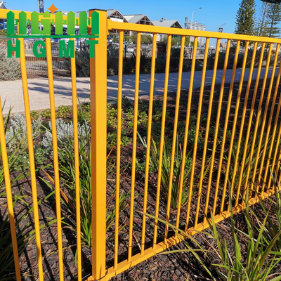 Iso9001 Tubular Steel Fence Garden Picket Top Durable