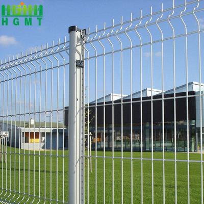 Roadsides Powder Coated Metal V Shape Curved Welded Wire Mesh 3D Fencing Panel