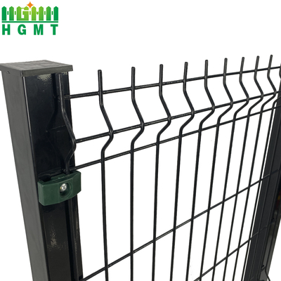 Easily Assembled Green PVC Coated Welded Wire 3D Fence