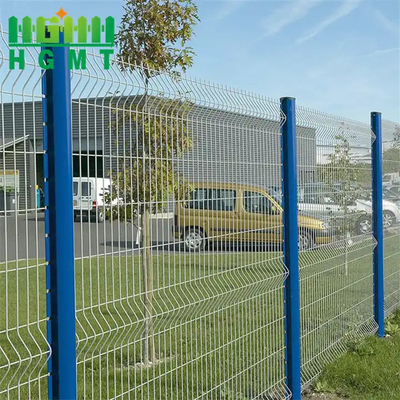 Roadside Steel Wire Mesh Security Green Powder Coated Rust-proof Safety 3D Fold Fence Panel