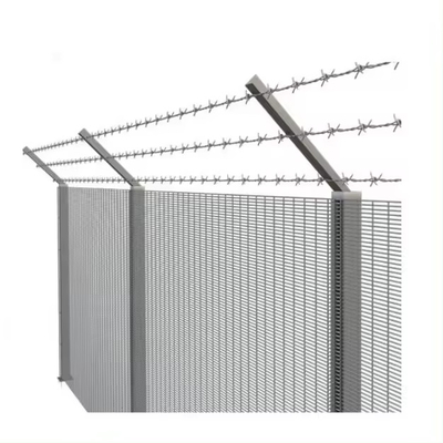358 Anti Climb Fence High Security Clear View Anti Climb Prison Wire Clearvu For Sale 2.4meters Galvanized Panel