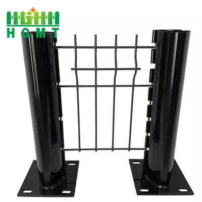 European Market PVC Coated 3D Fence Match Peach Post