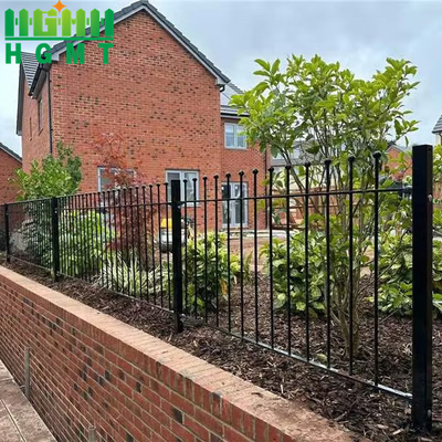 Wrought Iron Tubular Picket Fence Hot Dip Galvanized 1.8x2.4m