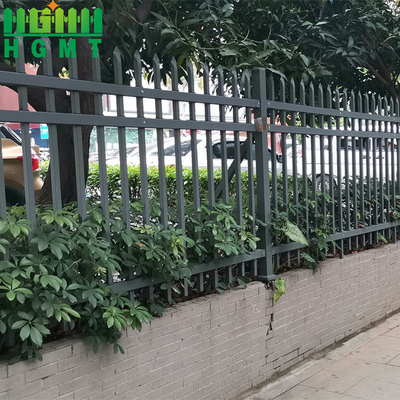 Wrought Iron Tubular Picket Fence Hot Dip Galvanized 1.8x2.4m