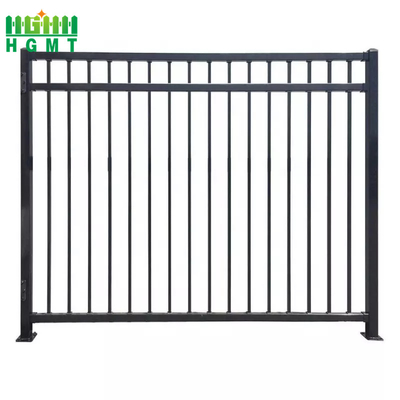 High Quality Black Coated 8FT Length Wrought Iron Fence