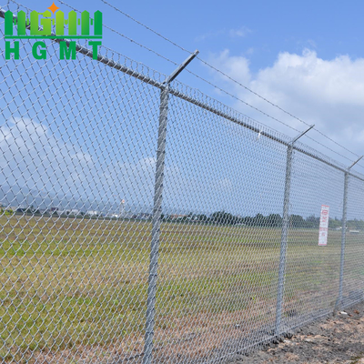 Galvanized Diamond Wire Mesh Fence Welded Wire Mesh Chain Link Fence For Farm