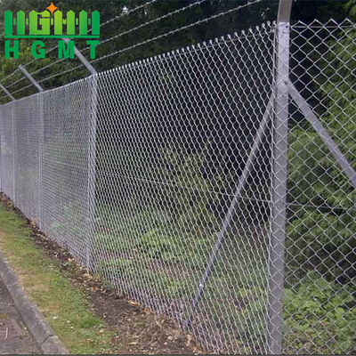 Galvanized Diamond Wire Mesh Fence Welded Wire Mesh Chain Link Fence For Farm