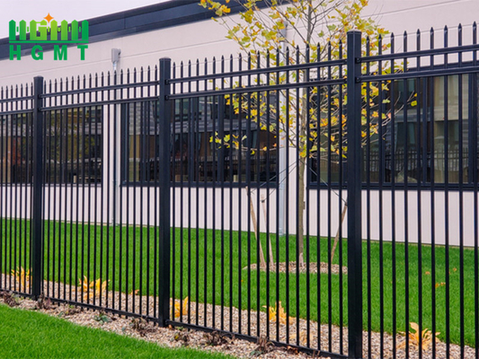 Hot Sell Wholesale Wrought Picket Top Steel Tubular Fence Garden 6 Ft Tall Durable Prefabricated Durable