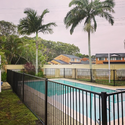 Strong Steel Tube Barrier Fence Tubular Steel Palisade Fence And Gate
