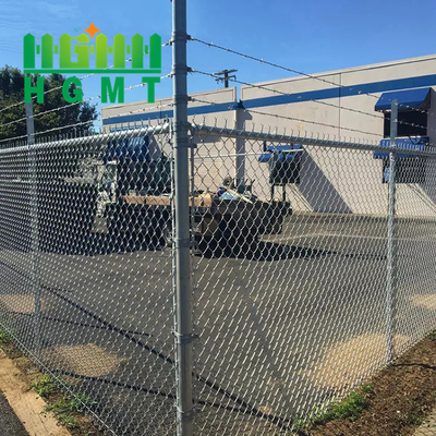 100ft Galvanized Black Chain Link Fence Cyclone Wire Mesh Fence Panel For Sport Game