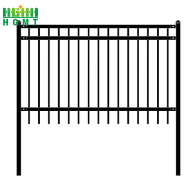 Anti Rust Galvanized Steel Wrought Iron Spear Top Security Fence Panel