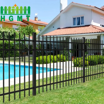 Anti Rust Galvanized Steel Wrought Iron Spear Top Security Fence Panel