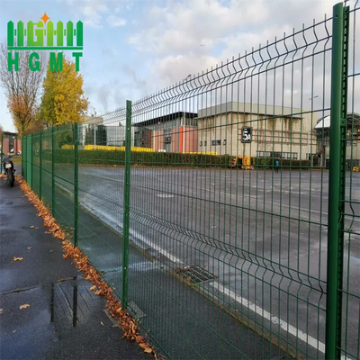 Factory Manufacturer Hot-Dipped 3D Curved Wire Mesh Panels Outdoor Security Fence With Powder Coated Metal Frame