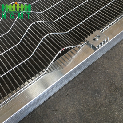 Square Post Galvanized Steel Fence Panels For 358 Anti-Climb Wire Wall Security