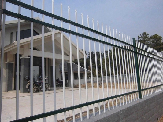 Australian Standard Pressed Spear Top Security Picket Garrison Steel Tubular Fence