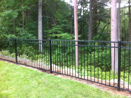 Australian Standard Pressed Spear Top Security Picket Garrison Steel Tubular Fence