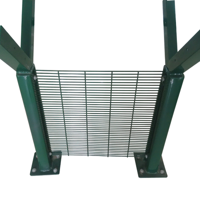 High Security Durable Clear View 358 Welded Wire Mesh Fence Anti Climb For Airport Project