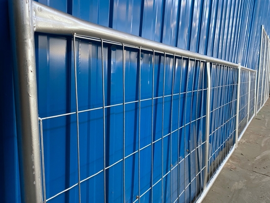 Australia Easily Assembled Temporary Security Fence Panels Outdoor Metal Steel Silver