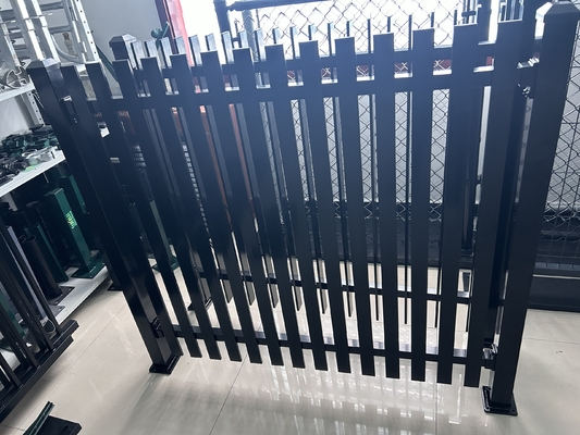 Heavy Duty Garden Security Steel Tubular Fence Panels Square Post