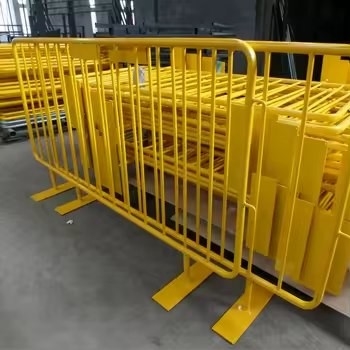 America Market Temporary Portable Movable Metal Panels Crowd Control Printed Event Barrier Fencing for Sale