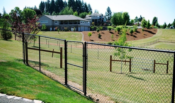 Galvanized Steel 6 X 50 Feet Chain Link Fence Fabric 12.5-AW Gauge