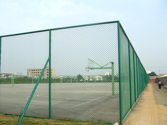 Outdoor PVC Black Vinyl Coated Cyclone Iron Wire Mesh Metal Fence 8 ft Chain Link Fence