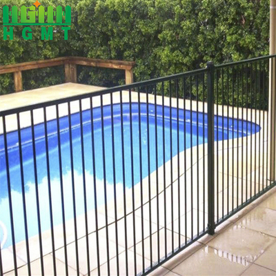 Modern Design Easily Assembled Flat Top Swimming Pool Steel Tubular Fence Panel