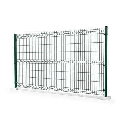 3D Curved Wire Mesh Fence Easily Assembled Garden Fence Panel With PVC Coating