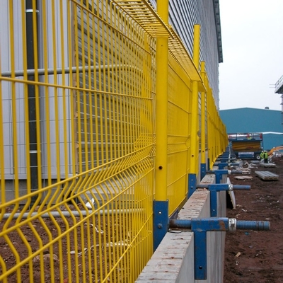 Security Black PVC Coated Welded Wire Fence 40GP 1.5mX2.5m