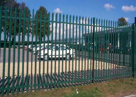 1.8m W Galvanised Palisade Fencing Powder Coated Security Steel Fence