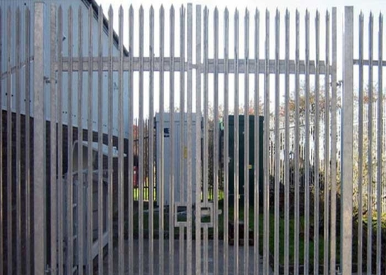 1.8m W Galvanised Palisade Fencing Powder Coated Security Steel Fence