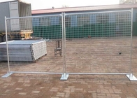 W2.4m Building Site Fencing 75*150mm Hot Dip Galvanized Jobsite Fencing