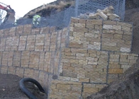 OHSAS PVC Coated Gabion Box 2m Galvanised Steel Cages For Stones