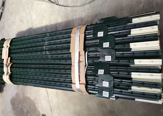 Agriculture Studded T Post Green Painted Galvanized Steel 6ft For Farm