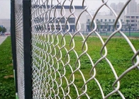 8 Ft Chain Link Fence Black Metal Chain Link Fencing PVC Coated