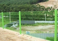 H830mm Green Welded Wire Mesh Fence Galvanized Steel BRC Fencing